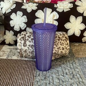 Purple Studded Tumbler Cup